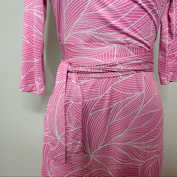 PattyBoutik Faux Wrap V-Neck L/S Dress - Picture 3 of 8